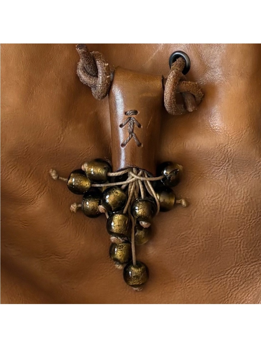 Henry Cuir - One of a Kind - Brown Leather Shoulder Bag - Picture 3 of 11